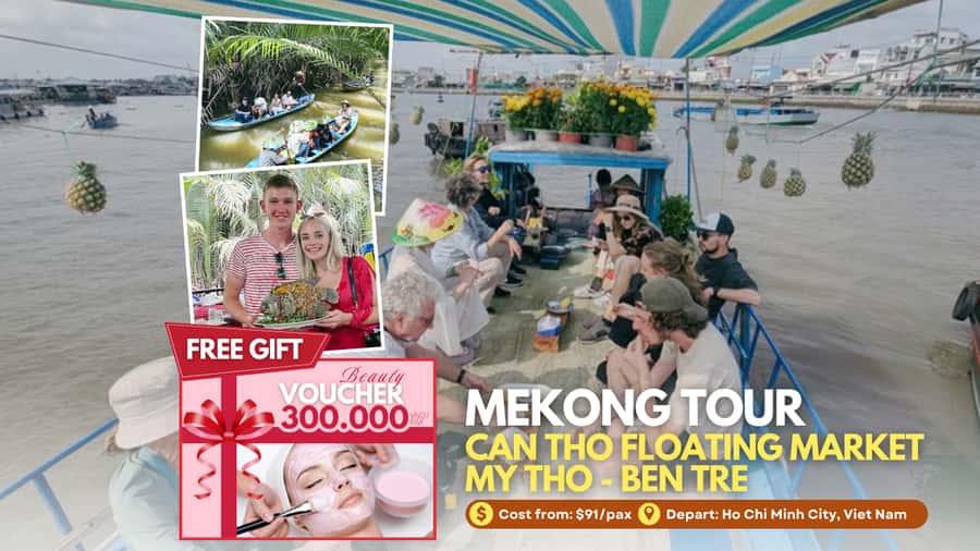 1 Day Mekong Tour: Cai Rang Floating Market & MyTho-Ben Tre - Cai Rang floating market breakfast: food you can actually remember