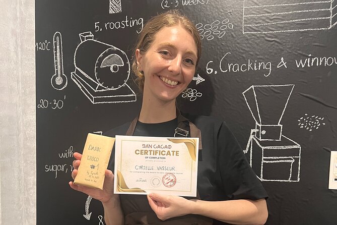 Bean to bar Chocolate Workshop in Ho Chi Minh City - Husking cacao beans: the first real work