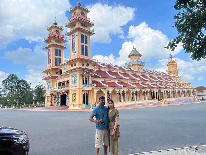 Black Virgin Mountain, Cu Chi Tunnels, Cao Dai Temple Tour - Cao Dai Temple: color-heavy faith and a 360-degree ceiling show