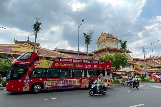 City Sightseeing Saigon Bus Tour - Getting oriented fast from the open-top deck