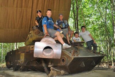 Cu Chi Tunnels Half Day Trip - Stop 1: Ben Dinh Tunnels intro film that gives you context fast