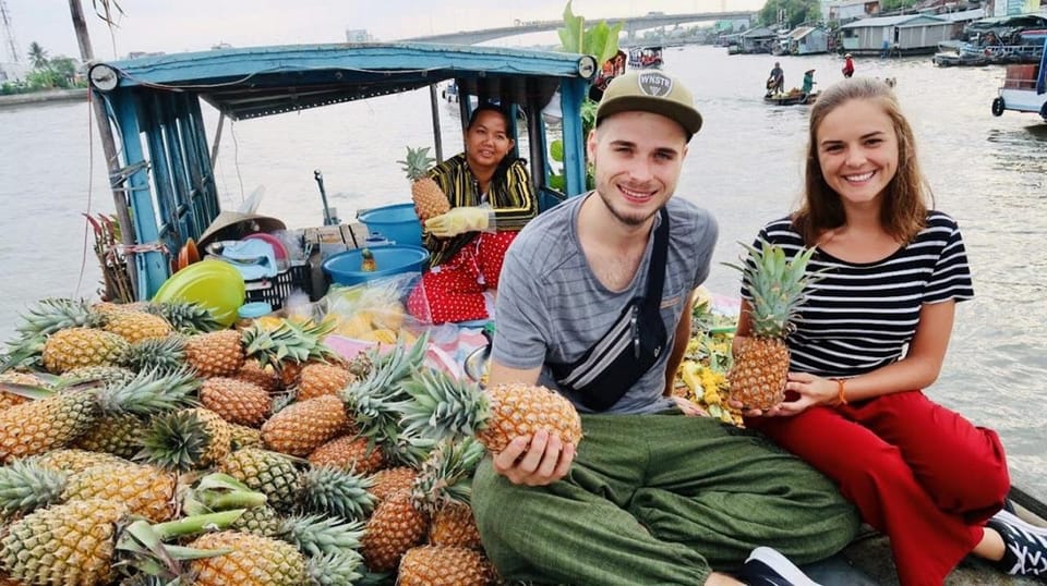 From Ho Chi Minh: Mekong Delta 3-day w Tra Su Forest - Day 3: Cái Răng floating market to Trúc Lâm Zen Monastery and Mỹ Khánh Village