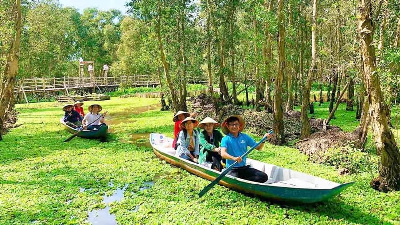 From Ho Chi Minh: Mekong Delta 3-day w Tra Su Forest - Day 1: Mỹ Tho to Bến Tre fruit farms, coconut country, then Châu Đốc nightlife