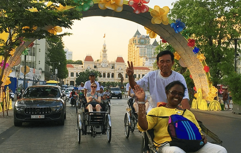 Ho Chi Minh City Cyclo Tour with English Speaking Guide - Notre Dame Cathedral and the Post Office: French colonial interiors on your route