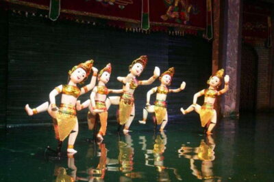 Ho Chi Minh: Vietnamese Water Puppet Show Ticket - What happens once you’re inside the theater pool stage