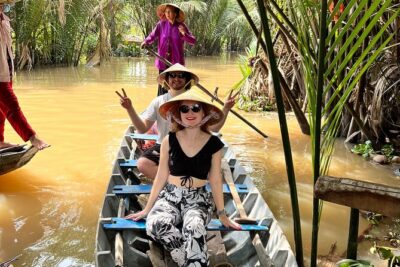 Mekong Delta tour: My Tho - Ben Tre 1 day by DGT - Vinh Trang Temple: the “mix and match” pagoda stop