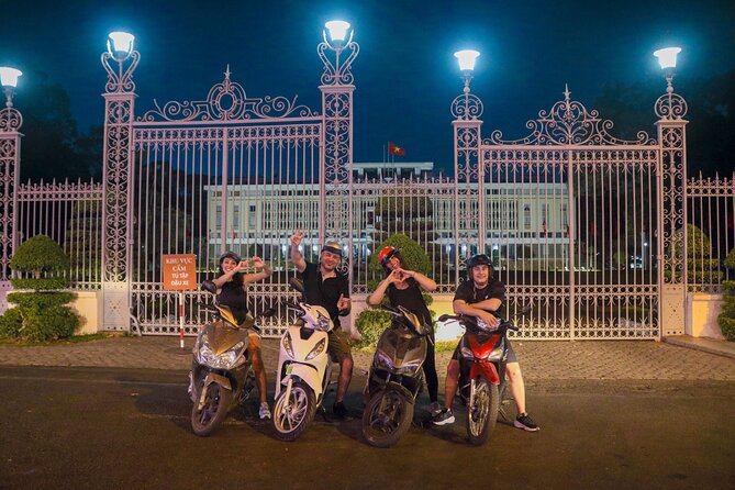 Private Discover Saigon Hidden Spots on Night Motorbike Adventure - District 1 Landmarks and Japanese Town: Photos With Context