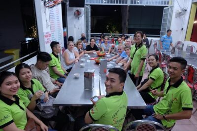 Saigon After Dark and Street Food by Motorbike and Scooter - Stop One: Central Vietnamese Beef Noodle Soup, Sugarcane Juice, and Betel-Leaf Beef