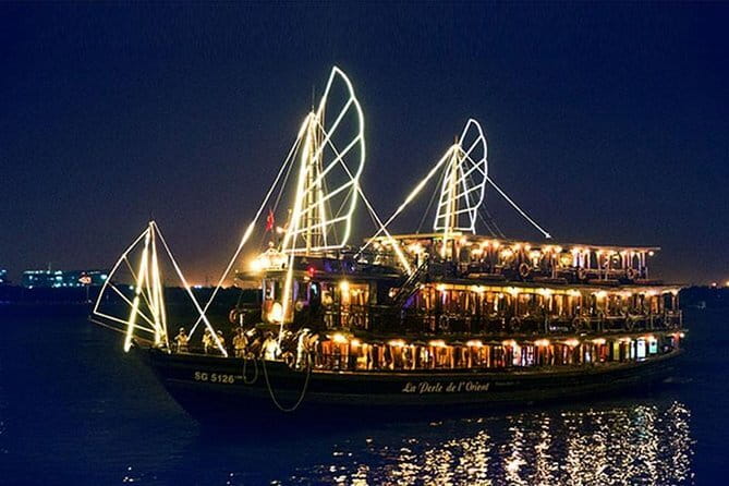 Saigon After Dark Foodie Tour by Army Open Air Jeep 4 Hours - Stop 6: Saigon River skyline, bridges, and rooftop-bar views