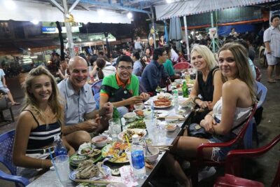 Saigon After Dark Vespa Street Food Tour + Live Music 4 hours - Meeting point to first alley: how the Vespa start sets the tone
