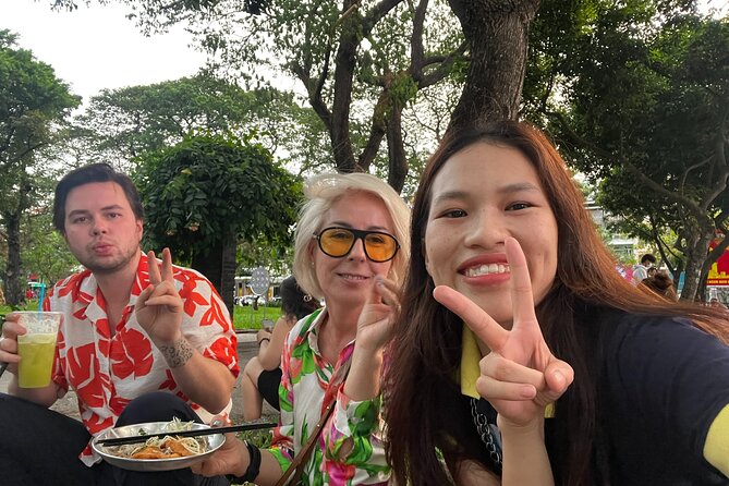 Saigon Street Food By Night - Foodie City Private Tour With Local Guide - What you eat: banh xeo, pho or bun bo, banh mi, and sweet street snacks