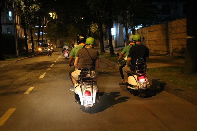 Saigon Vespa By Night Street Food Tour 4,5 Hours - Food stops that turn dinner into a street-food course